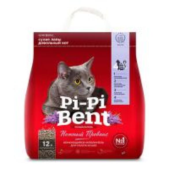 Наполнитель комкующийся Pi-Pi-Bent Нежный прованс, 5кг, 12л
