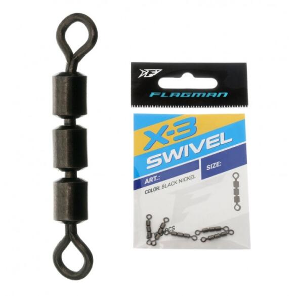 Вертлюг FLAGMAN Swivel X-3 с застежкой №8