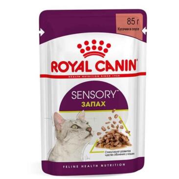 85гр Влажный корм ROYAL CANIN Sensory Smell для взрослых кошек, стимулирующие обонятельные рецепторы, в соусе (пауч)