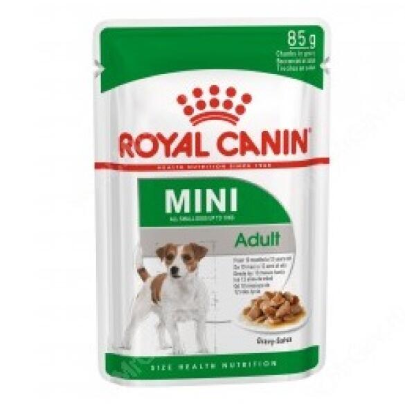 85гр Влажный корм ROYAL CANIN Mini Adult для взрослых собак мелких пород, в соусе (пауч)