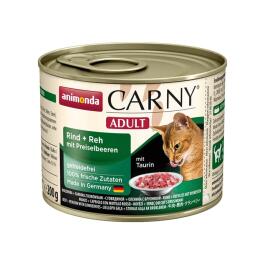 200гр Консервы Animonda Carny Adult для взрослых кошек с Говядиной, олениной и брусникой