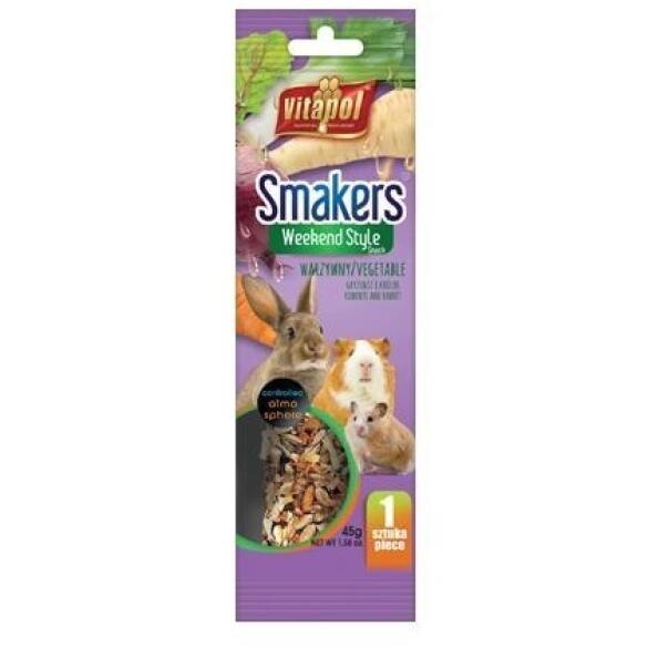 45гр Vitapol Smakers зерновые палочки с овощами для грызунов, 1шт