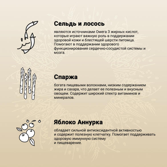 640гр Корм Craftia Natura Puppy Medium&Large для щенков средних и крупных пород из Лосося и сельди
