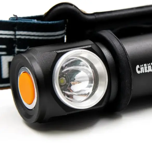 Фонарь налобный СИБИРСКИЙ СЛЕДОПЫТ ""Тензор"" съемный, 1 LED, акуум, 220В, USB