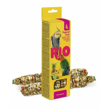 Палочки для канареек RIO с тропическими фруктами, коробка 2х40г