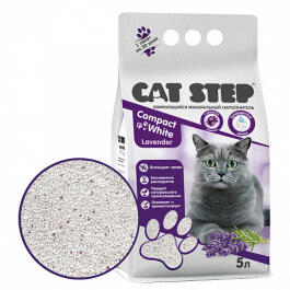 Наполнитель комкующийся CAT STEP Лаванда, 5 л