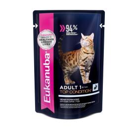 85гр Корм Eukanuba CAT ADULT RABBIT  для кошек с Кроликом в соусе