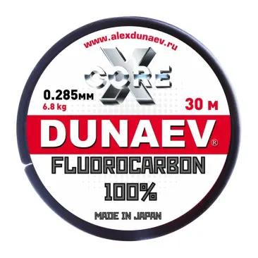 Леска Dunaev Fluorocarbon 0.285мм  6,8 кг  30м