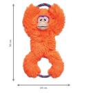 Игрушка KONG Toy Dog Tuggz Monkey для собак с пищалкой и канатом, XL