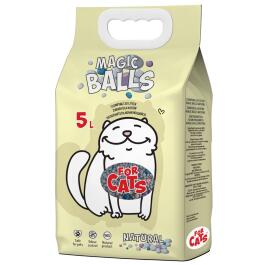 Наполнитель комкующийся FOR CATS MAGIC BALLS Натуральный, 5л