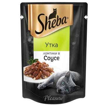 75гр Корм для кошек SHEBA Pleasure Утка