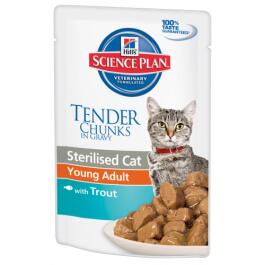 85гр Корм HILL'S для стерилизованных кошек Форель в соусе