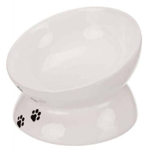 Миска TRIXIE керамическая для кошек эргономичной формы 0,15л 13см
