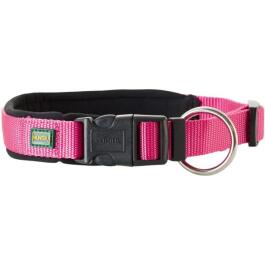 Ошейник HUNTER Collar Neoprene VP 45/M, Малиновый/черный