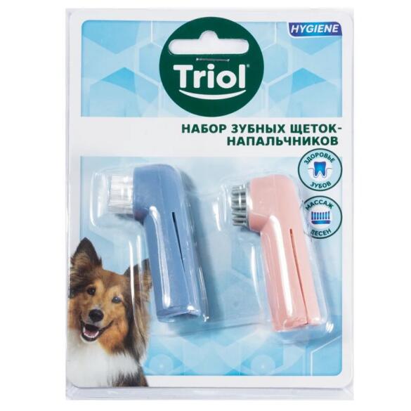Набор Triol зубных щеток-напальчников, 2шт