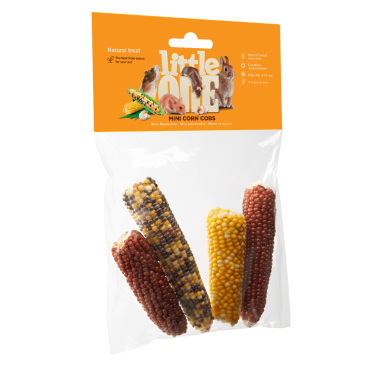 130гр Лакомство Little One Mini Corn Cobs Мини-кукуруза для всех грызунов