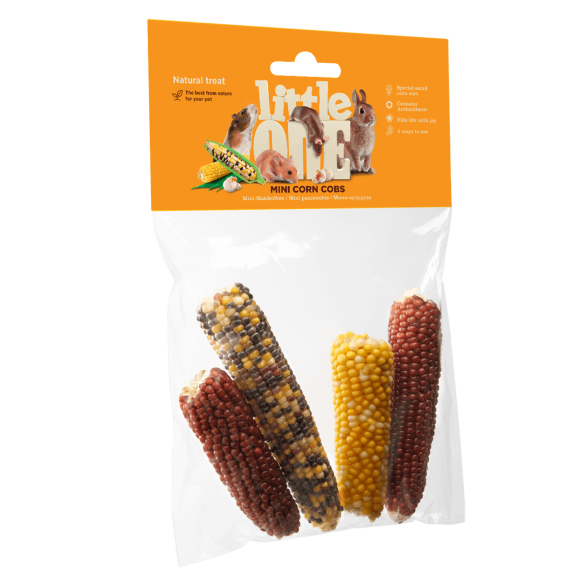 130гр Лакомство Little One Mini Corn Cobs Мини-кукуруза для всех грызунов
