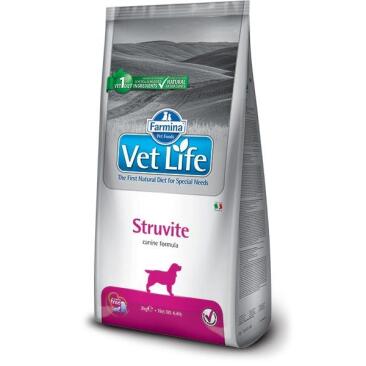 2кг Корм Farmina Vet Life Dog Struvite диета для взрослых собак при мочекаменной болезни струвитного типа