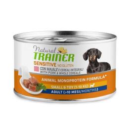 Консервы Trainer Sensitive цельнозерновой корм для взрослых собак мелких пород, Свинина 150гр