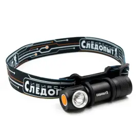 Фонарь налобный СИБИРСКИЙ СЛЕДОПЫТ ""Тензор"" съемный, 1 LED, акуум, 220В, USB