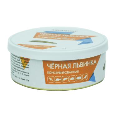 40гр Корм AQUAMENU Черная львинка консервированный