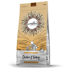 2кг Корм Craftia Natura Puppy Mini для щенков миниатюрных и мелких пород из Курицы и индейки