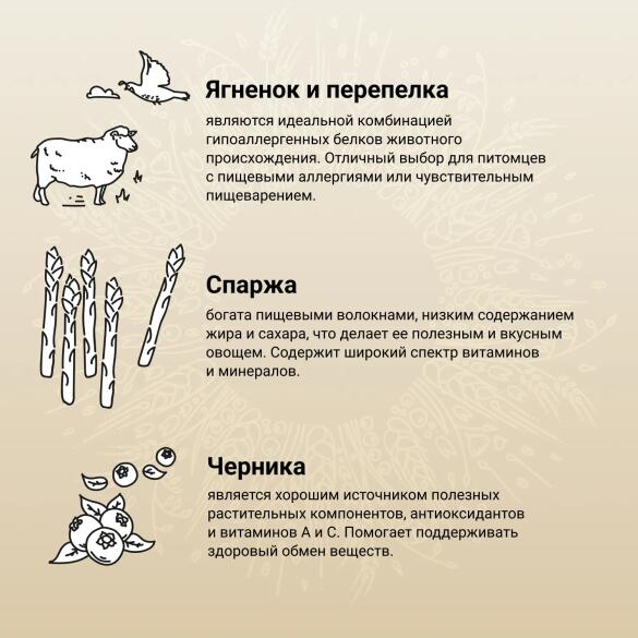 2кг Корм Craftia Natura Puppy Medium&Large для щенков средних и крупных пород из ягненка с перепелкой