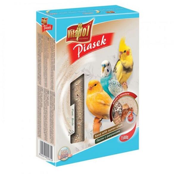 Песок Vitapol для птиц с ракушками, 1,5кг