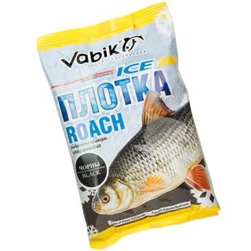 Прикормка Vabik ICE Плотва Зимняя Черная 750гр