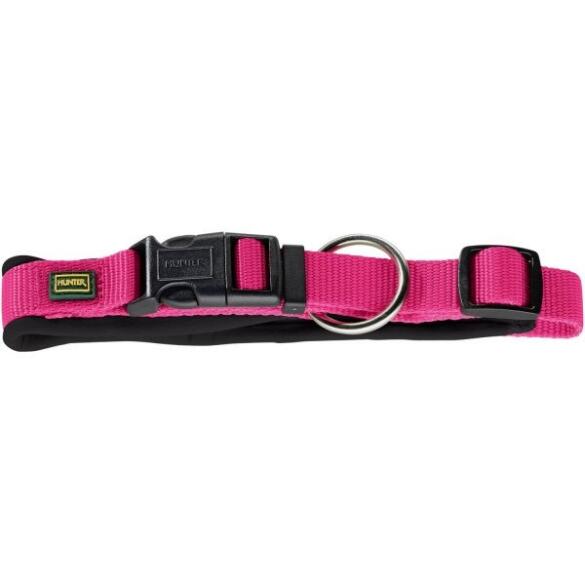 Ошейник HUNTER Collar Neoprene VP 40/S-M, Малиновый/черный
