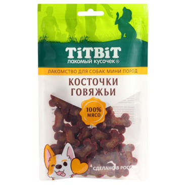Косточки говяжьи TitBit для собак мини пород 100г
