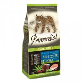 6кг Корм Primordial Holistic Grain-Free Cat Adult Salmon & Tuna для взрослых кошек с Лососем и тунцом