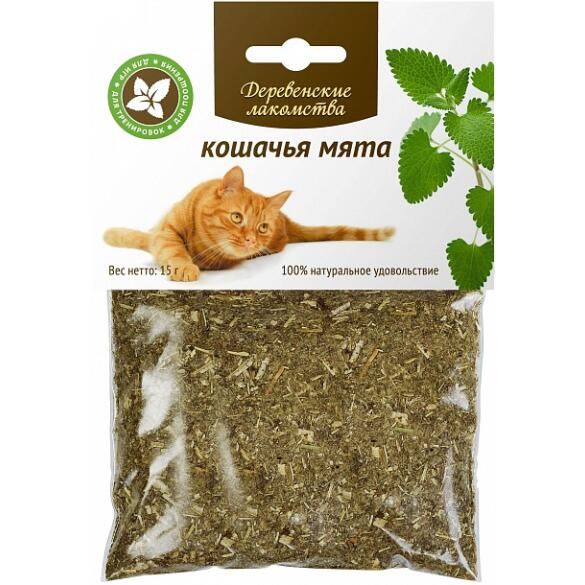 15гр Лакомства "Деревенские Лакомства" Кошачья мята