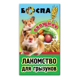 Лакомство Боспа ЭКО для грызунов с овощами 3 в 1, Груша
