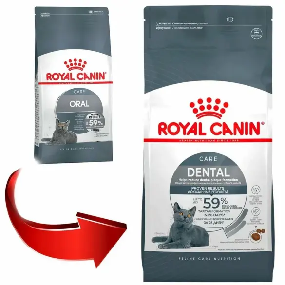 0,4кг Корм ROYAL CANIN Dental Care для кошек, профилактика образования зубного налета