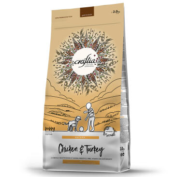 2кг Корм Craftia Natura Puppy Medium&Large для щенков средних и крупных пород из Курицы и индейки