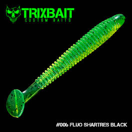 Резина Trix Swing Shad 4 #006 fluo chartress