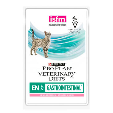 85гр Влажный корм PRO PLAN VD EN Gastrointestinal диета для кошек при нарушении пищеварения, с Лососем (пауч)