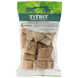 Лакомство TitBit для собак Начос в мясной глазури, 130г