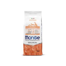 12кг Корм Monge Dog SP Monoprotein Puppy&Junior Salmon/Rice для щенков всех пород с Лососем и рисом