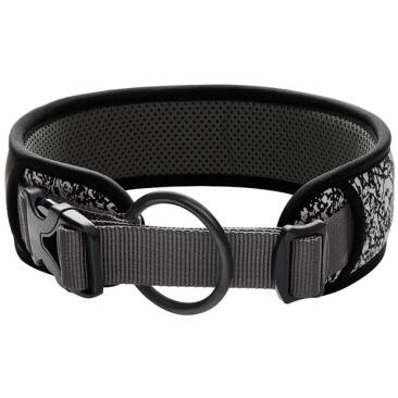 Ошейник HUNTER Collar Divo Reflect 45-55/L, Черный/серый