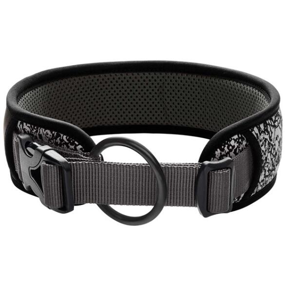 Ошейник HUNTER Collar Divo Reflect 45-55/L, Черный/серый
