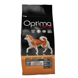 Корм в развес Optima Nova Grain Free Adult Sensitive Лосось с картофелем для взрослых собак с чувств. желудком, 1кг