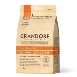 0,4кг Корм GRANDORF CAT Turkey&Rice STERILISED низкозерновой для стерилизованных кошек с индейкой и рисом