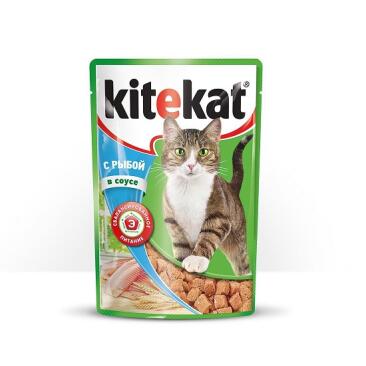 85гр Корм для кошек KITEKAT Рыба в соусе