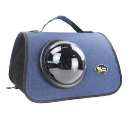 Сумка-переноска For Friends "Modern style" 26*40*26см, синяя с иллюминатором