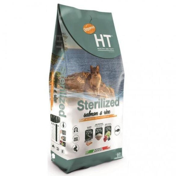 2кг Корм Cennamo HTC Sterilized SALMON/RICE для стерилизованных кошек с Лососем и Рисом