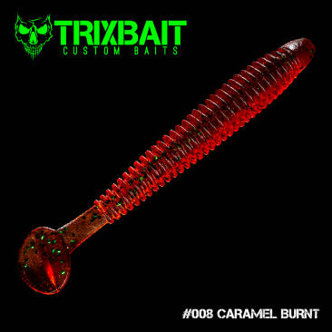 Резина Trix Swing Shad 4 #008 caramel burnt