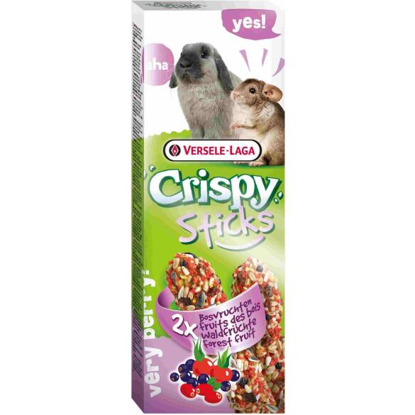 2х55гр Палочки-Лакомства Versele-Laga Crispy Sticks для Кроликов и Шиншил Лесные фрукты