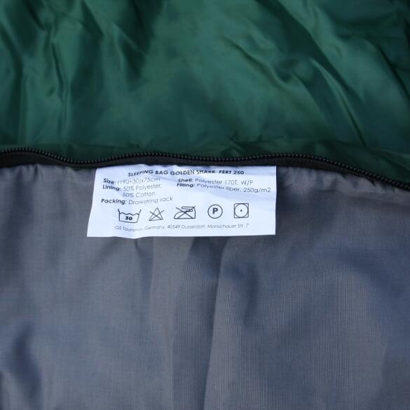 Спальный мешок GOLDEN SHARK Fert 250, 220х75см правая молния